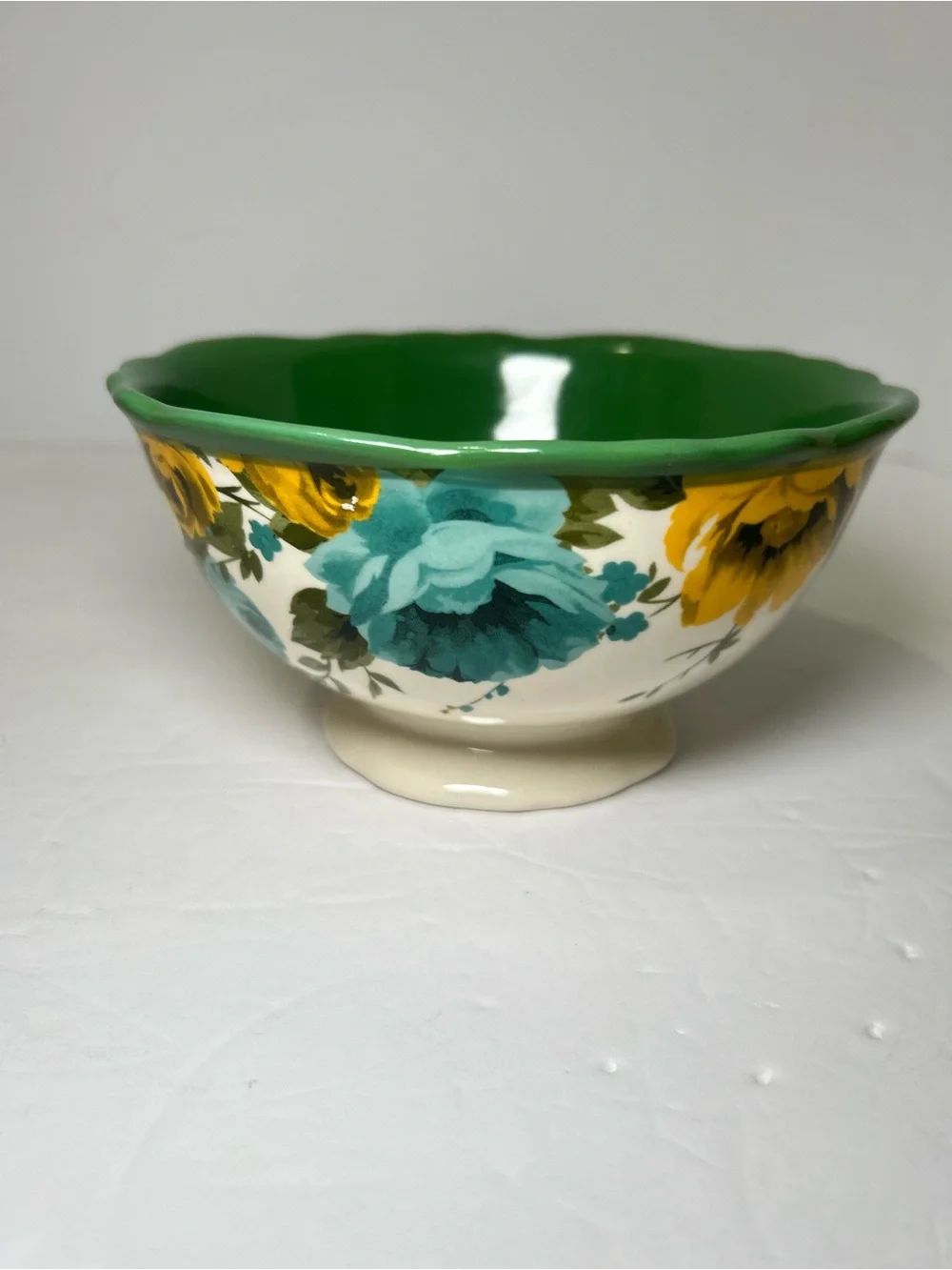 Pioneer Woman Stoneware ROSE SHADOW Set of 2 Soup/Cereal/Ice Cream Bowls